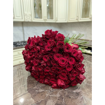 50 roses red 50cm